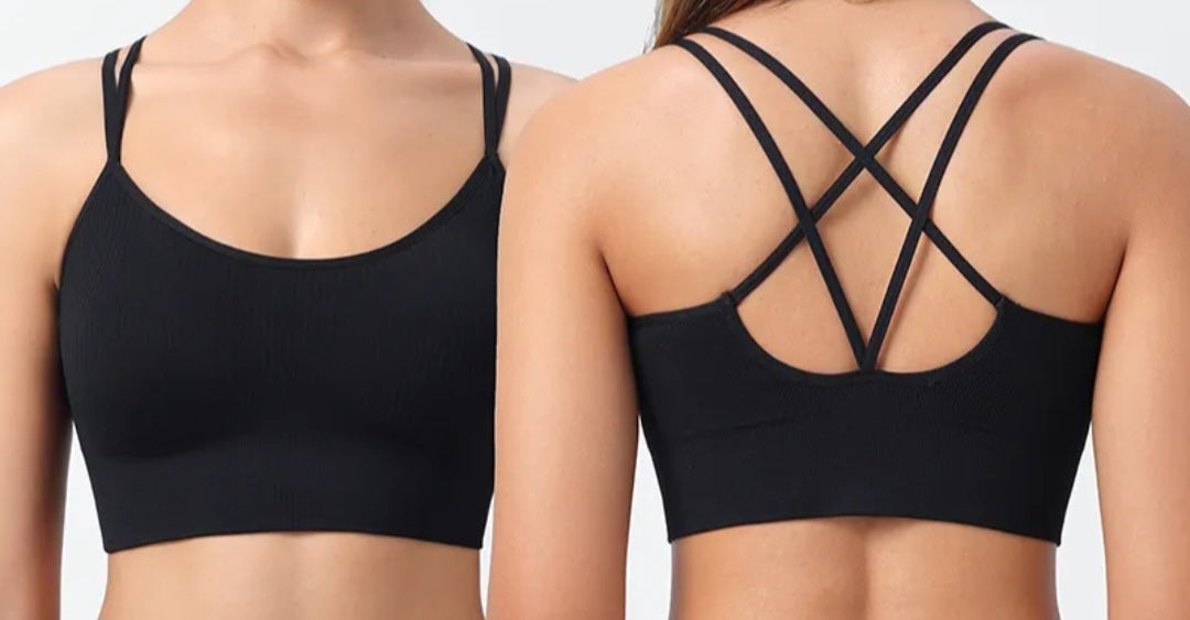 Black Sports Bra for Women